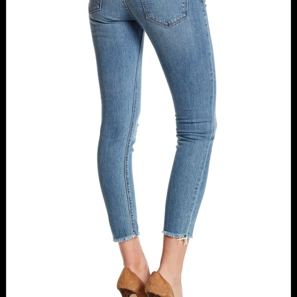 LUCKY BRAND brooke skinny frayed end jeans